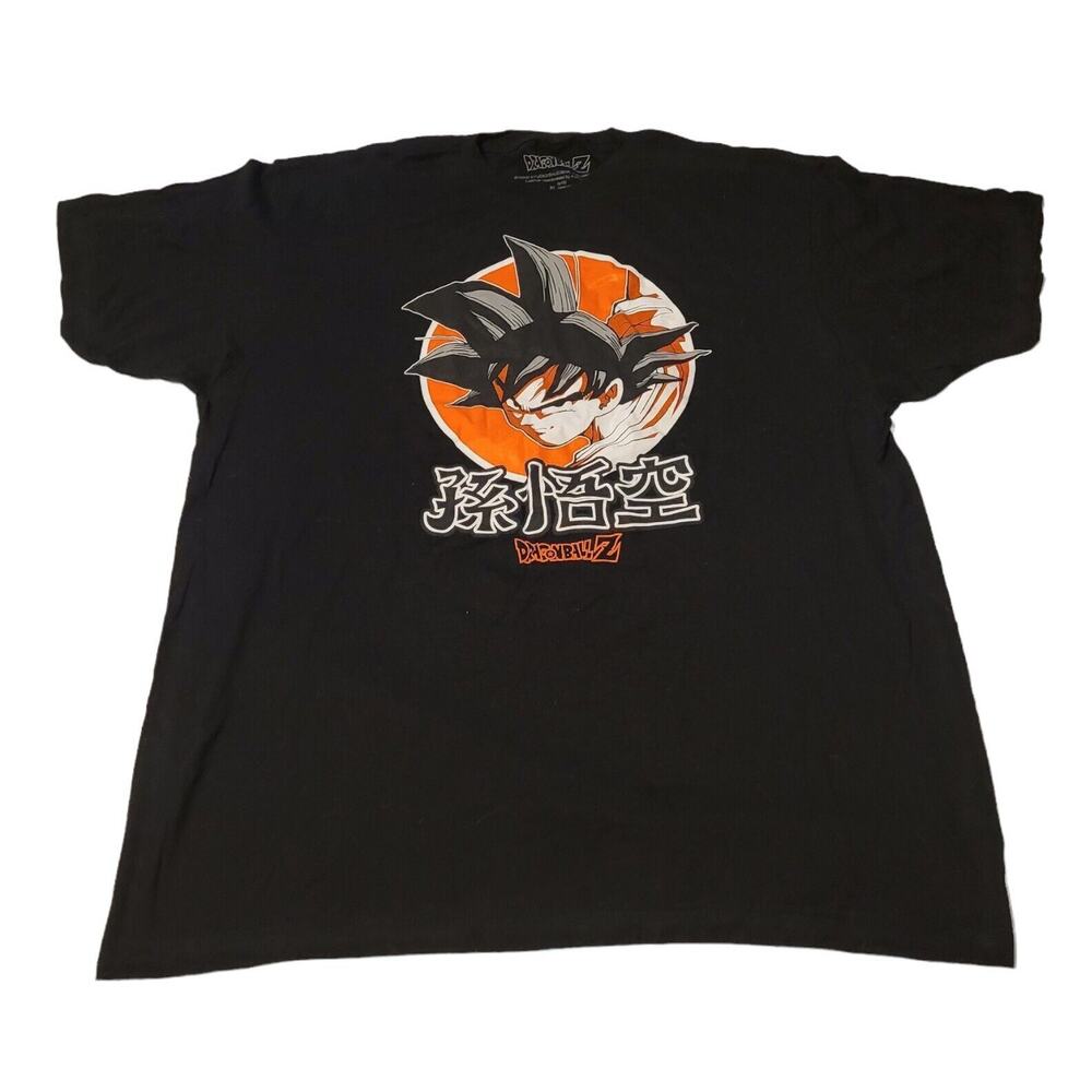 Dragon Ball Z Goku Kanji T Shirt Size XL Men's Black Shirt DBZ Anime